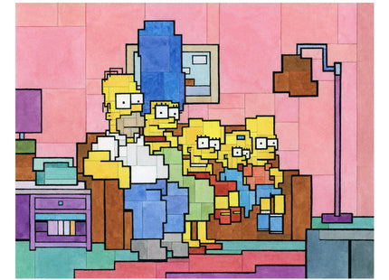 Couch Portrait Simpsons Archival Print by Adam Lister