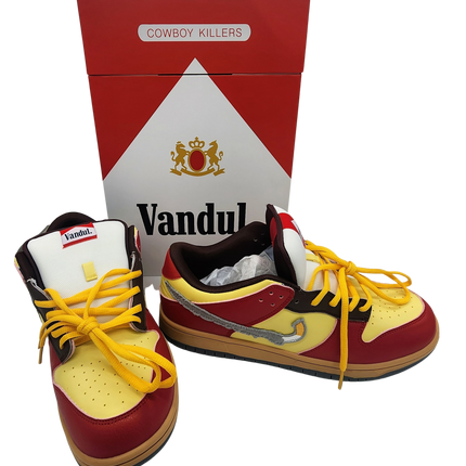 Cowboy Killers Marlboro Cigarette Size 12 Shoe Sneaker by Vandul