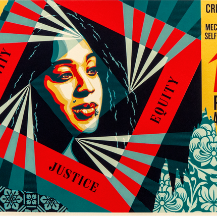 Creativity, Equity, Justice Silkscreen Print by Shepard Fairey- OBEY