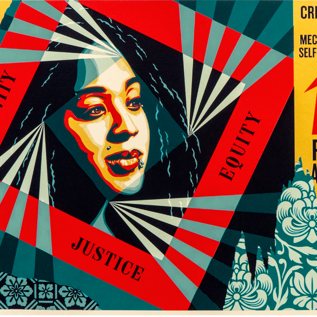 Creativity, Equity, Justice Silkscreen Print by Shepard Fairey- OBEY