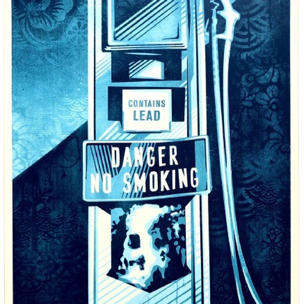 Danger No Smoking AP Silkscreen Print by Shepard Fairey- OBEY