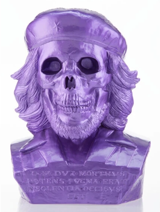 Dead Che SDCC Purple Signed Vinyl Bust Sculpture by Frank Kozik