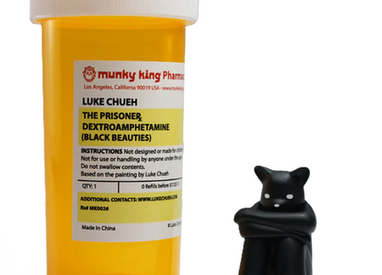 Dextroamphetamine Black Beauty The Prisoner Bear Art Toy by Luke Chueh