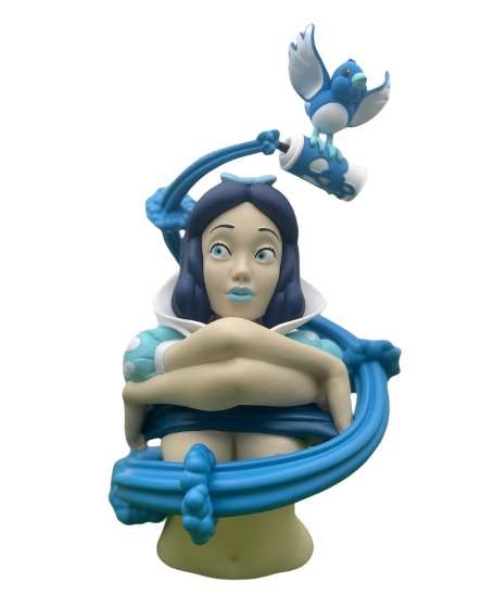 Dirty Snow- Ice Blue Vinyl Art Toy by Prime x Strangecat