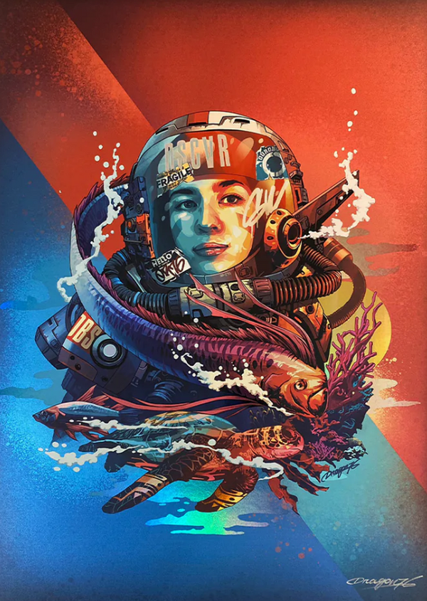 Découvrez l'impression d'archives à feuille holographique de Dragon76