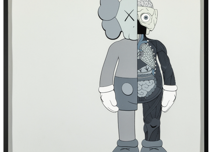 Dissected Companion Grey Silkscreen Print by Kaws- Brian Donnelly