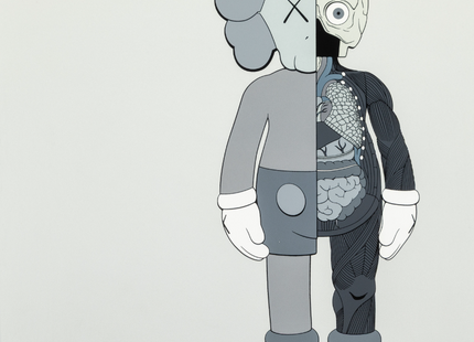 Dissected Companion Grey Silkscreen Print by Kaws- Brian Donnelly
