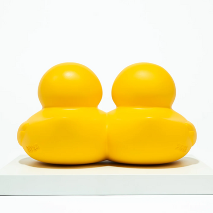 Double Ducks Bronze Sculpture by Florentijn Hofman