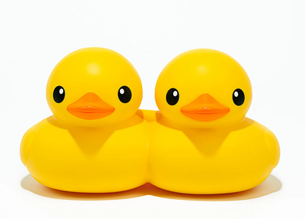 Double Ducks Vinyl Art Toy by Florentijn Hofman