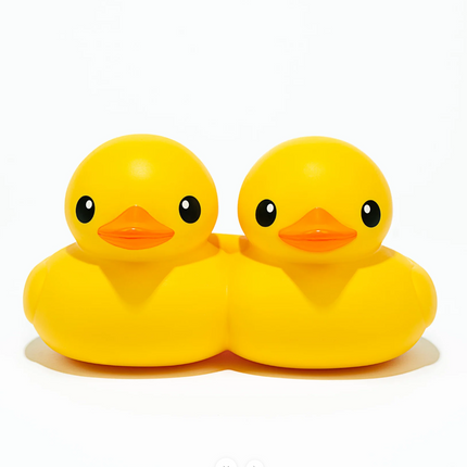 Double Ducks Vinyl Art Toy by Florentijn Hofman
