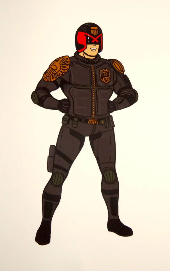 Impression giclée Dredd Super par Mike Mitchell