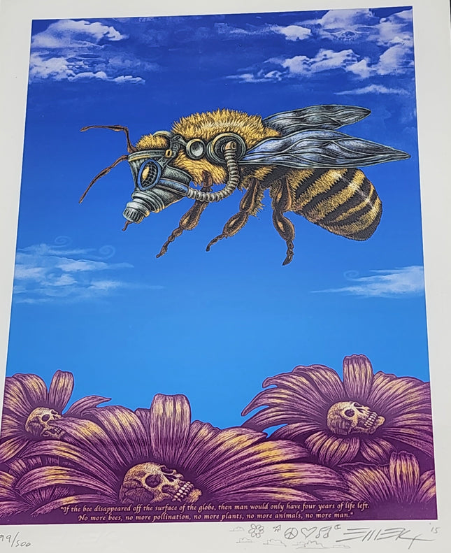 Endangered Bees Mini Archival Print by Emek Golan