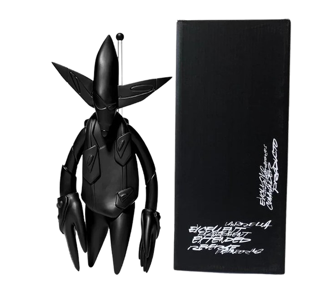 FL-001 Pointman Black Vinyl Figure Art Toy by Futura 2000- Leonard McGurr