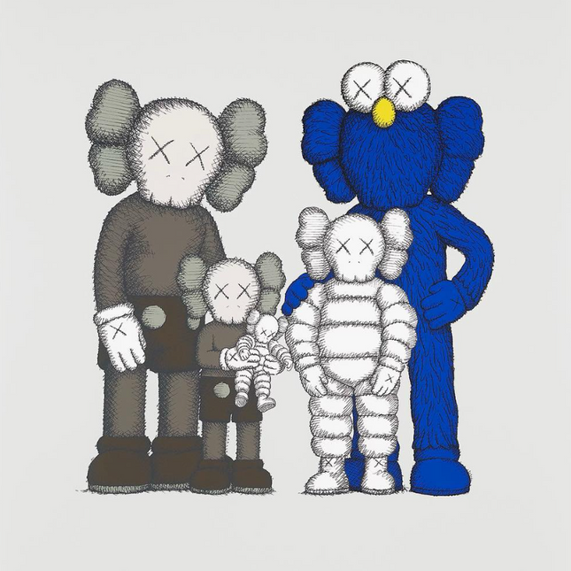 Family Silkscreen Print by Kaws- Brian Donnelly