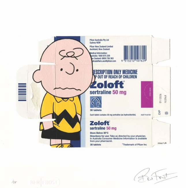 Feeling Down Charlie Brown Archival Print by Ben Frost
