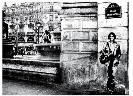 Florence Aubenas AP Sérigraphie par Shepard Fairey - OBEY x Blek le Rat