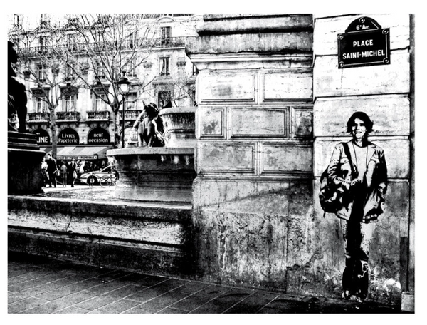 Florence Aubenas AP Serigrafía de Shepard Fairey - OBEY x Blek le Rat