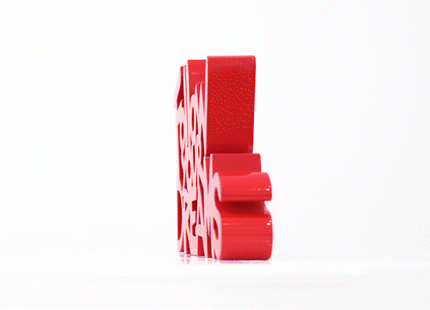 Follow Your Dreams Chrome Gold Painted Resin Sculpture by Mr Brainwash- Thierry Guetta