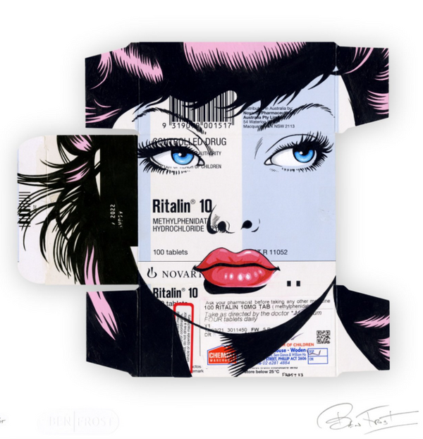 Quatre tablettes par jour, impression d'archives par Ben Frost