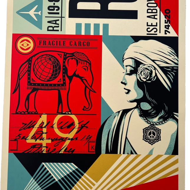 Fragile Cargo AP Silkscreen Print by Shepard Fairey- OBEY