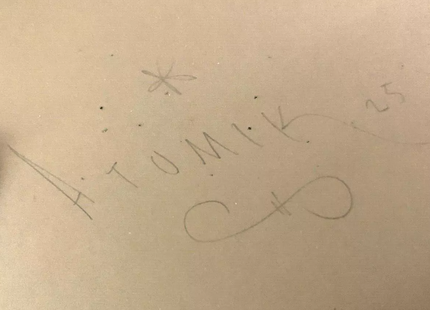 Hungry Eyes Original Pen Pencil Paint Drawing by Atomik