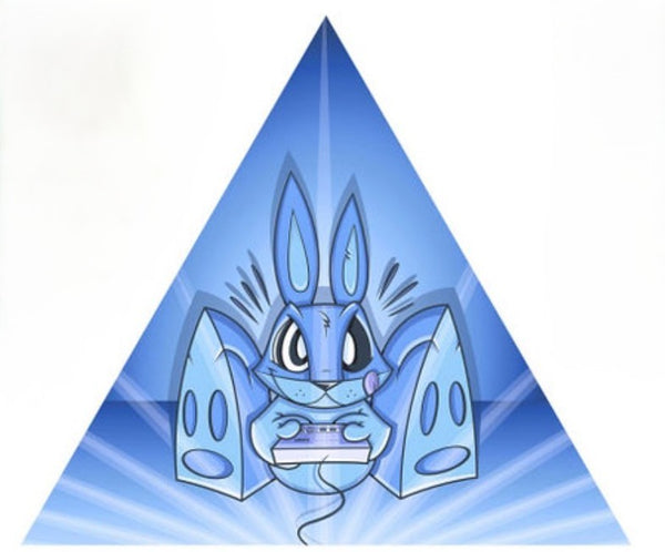 Gamer Bunny Créatures de la Nuit Estampe d'archives par Joe Ledbetter