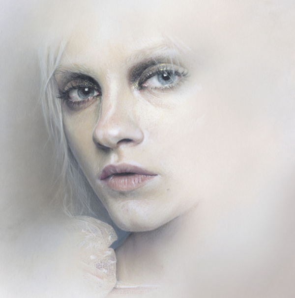 Estudio facial de Ginta 2 Impresión giclée de Bec Winnel