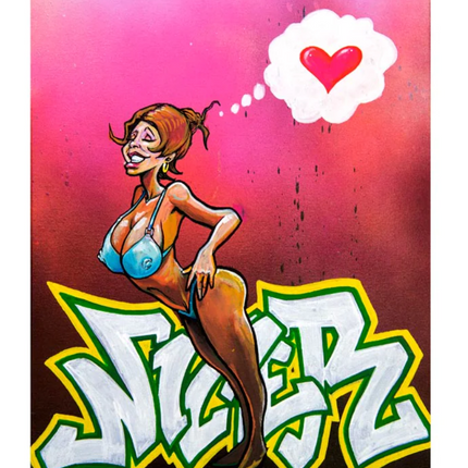 Girl With Heart PP Archival Print by Nicer- Hector Nazario