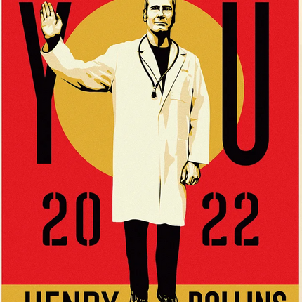 Good To See You Henry Rollins Silkscreen Print by Shepard Fairey- OBEY