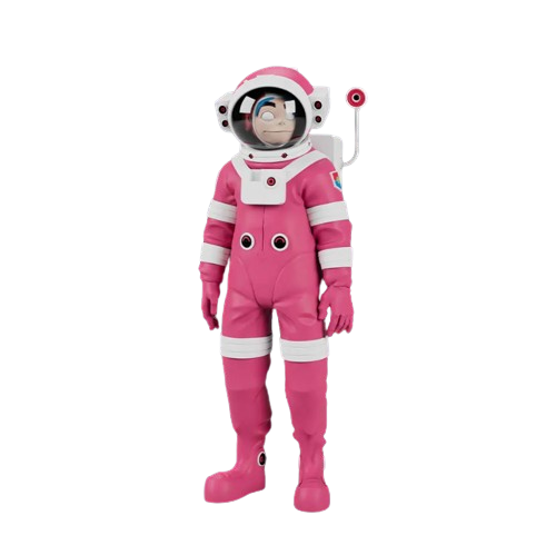 Gorillaz 2D Astronauts Music Figure Art Toy by SuperPlastic