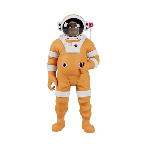 Gorillaz Russel Astronauts Music Figure Art Toy by SuperPlastic