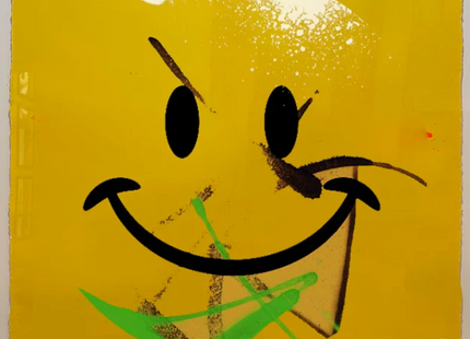 Graffiti Happy V30 Hand Embellished HPM Giclee Print by OG Slick