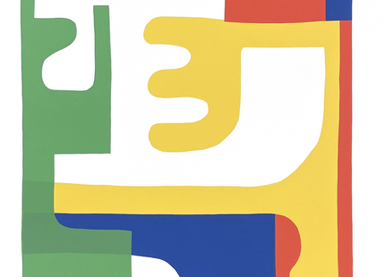 Green/Blue/Red/Yellow 10 Year Silkscreen Print by Hense- Alex Brewer