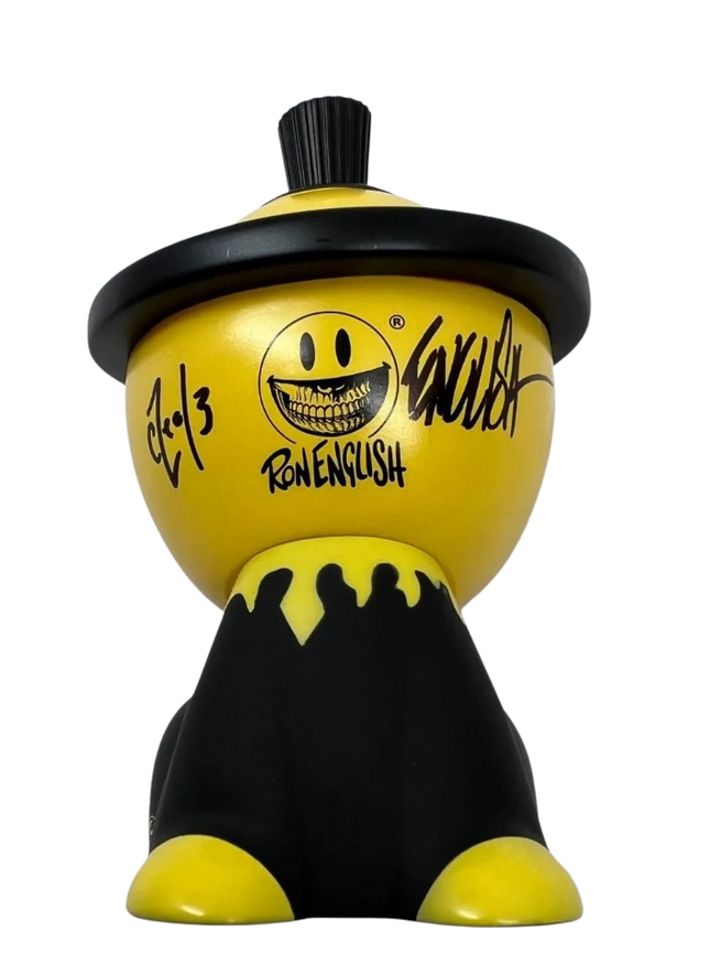 Grinbot Signed Canbot Canz Art Toy by Ron English x Czee13