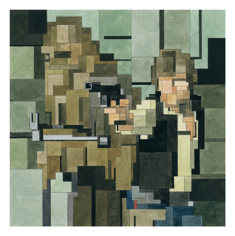 Han & Chewbacca Giclee Print by Adam Lister