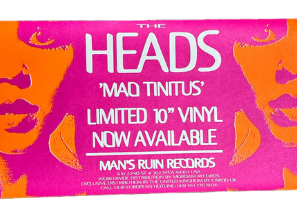 Heads Mao Tinitus 10" Vinyl Album Release Silkscreen Print by Frank Kozik