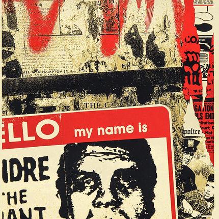 Hello My Name Is Silkscreen Print by Shepard Fairey- OBEY