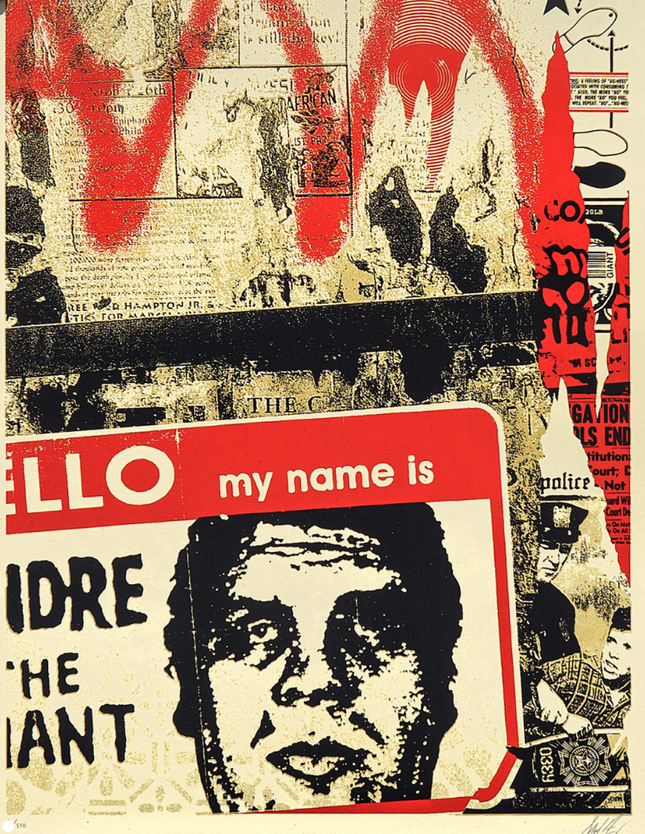 Hello My Name Is Silkscreen Print by Shepard Fairey- OBEY