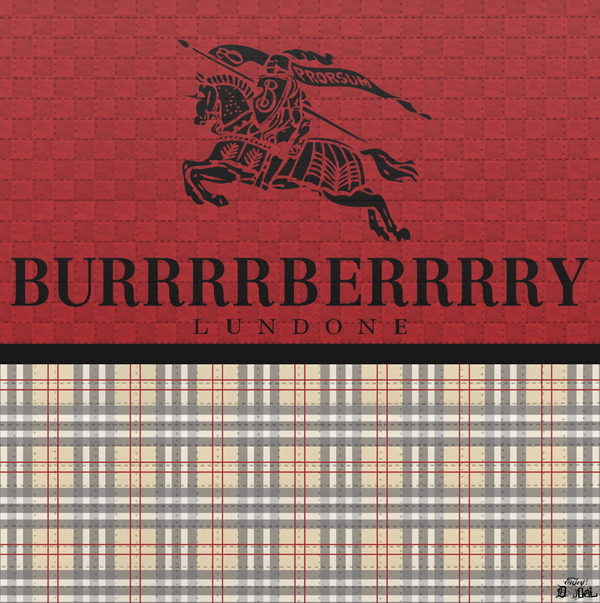 High Fashion Burberry Blotter Print by Denial- Daniel Bombardier