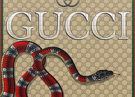 High Fashion Gucci Blotter Print by Denial- Daniel Bombardier