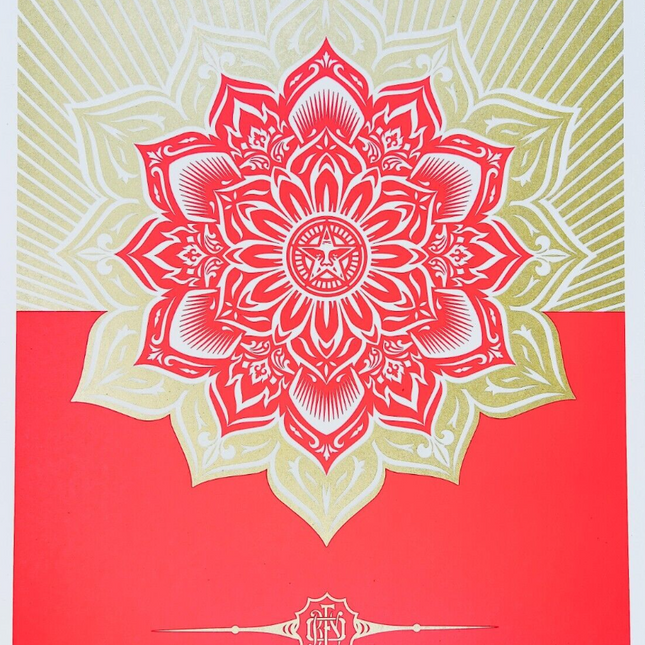 Holiday Mandala Gift 2013 AP Silkscreen Print by Shepard Fairey- OBEY