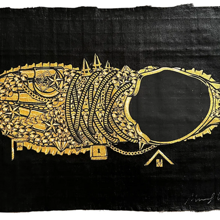 Holy Grails Yeezys Papyrus Blacked Out- Top Silkscreen Print by Marwan Shahin