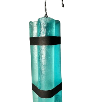 Ice Blue Dynamite Bundle Original Acrylic Sculpture by Jenna Morello
