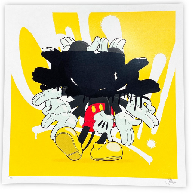 Ink Head Slick Yellow Silkscreen Print by OG Slick