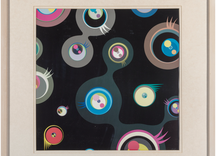 Jellyfish Eyes Black 2 Lithograph Print by Takashi Murakami TM/KK Matted
