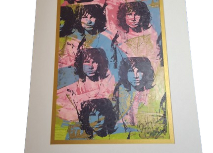 Jim Morrison Doors Original Mixed Media Acrylic Painting by Bobby Hill