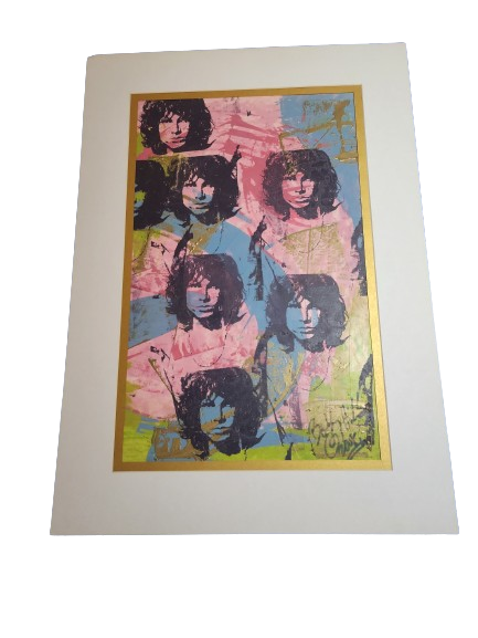Jim Morrison Doors Original Mixed Media Acrylic Painting by Bobby Hill