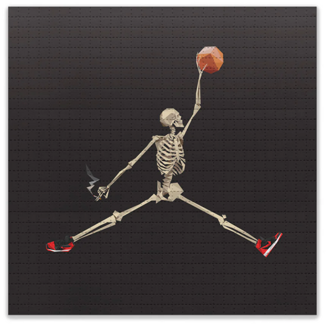 Jumpman Blotter Paper Archival Print by Naturel- Lawrence Atoigue