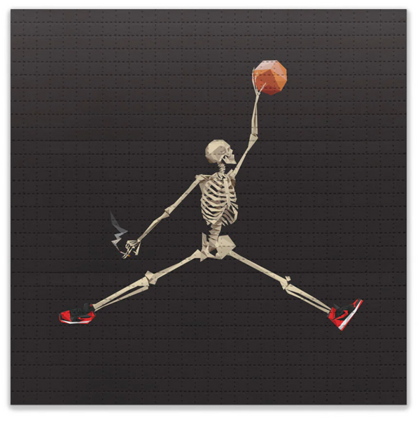 Jumpman Blotter Paper Archival Print by Naturel- Lawrence Atoigue
