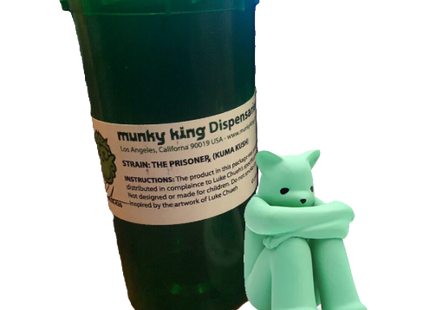 Kuma Kush The Prisoner Cannabis Drug Bear Art Toy by Luke Chueh